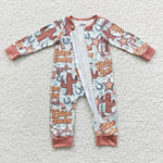 Future cowboy romper toddler zip sleeper