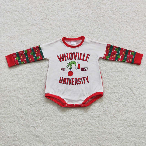 Whoville university toddler christmas romper