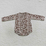 Toddler barbie leopard long sleeve bubble