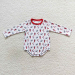 Newborn girl crawfish long sleeve bubble