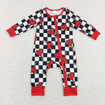 LR0853 baby boy clothes love lollipop boy valentine's day romper