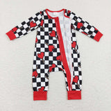 LR0853 baby boy clothes love lollipop boy valentine's day romper