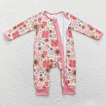 LR0895 baby girl clothes flower toddler girl winter romper