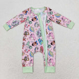 LR0970 baby girl clothes cartoon  toddler girl winter romper