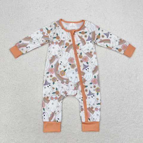 LR0980   baby girl clothes ghost toddler girl halloween romper