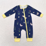 LR1037   baby boy clothes mallard toddler boy winter romper