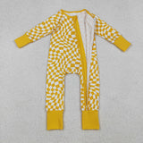 LR1089  baby girl  clothes yellow girls winter romper