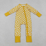 LR1089  baby girl  clothes yellow girls winter romper