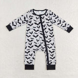 LR1096  Bamboo baby girl  clothes bat girl halloween romper