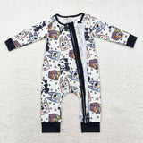 LR1173 Bamboo baby boy clothes cartoon dog boy winter romper