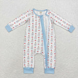 LR1184 Bamboo baby boy clothes soldier boy christmas winter romper