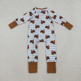LR1191  baby boy clothes turkey boy thanksgiving winter romper