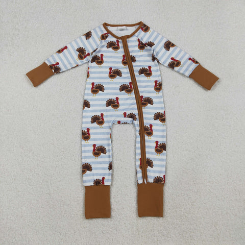 LR1191  baby boy clothes turkey boy thanksgiving winter romper