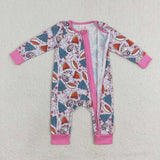 LR1210 Bamboo baby girl clothes marshmallow girl winter romper