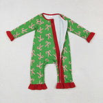 LR1236 baby girl clothes crutch girl christmas winter romper