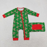 LR1237 Bamboo baby boy clothes crutch boy christmas winter romper