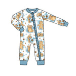 LR1275 pre-order baby girl clothes gingerbread man girl christmas winter romper-2024.7.11