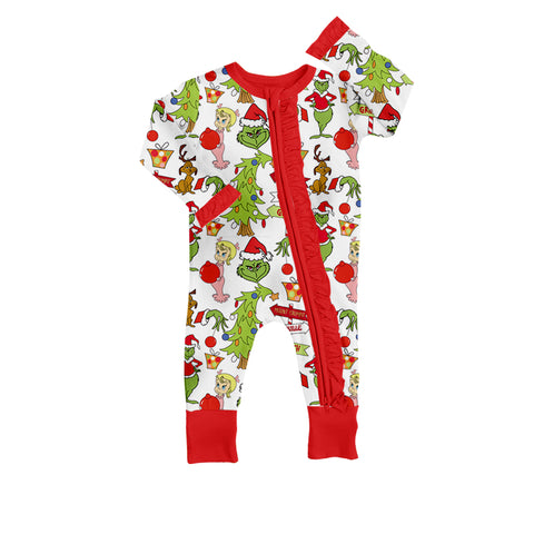 LR1304 pre-order baby girl clothes cartoon girl christmas winter romper-2024.7.16