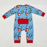 LR1315 baby boy clothes cartoon dog boy christmas winter romper