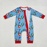 LR1315 baby boy clothes cartoon dog boy christmas winter romper