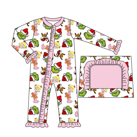 LR1336 pre-order baby girl clothes cartoon girl christmas winter romper-2024.7.21