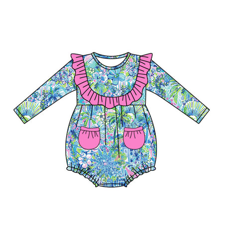 LR1338 pre-order baby girl clothes floral girl winter bubble-2024.7.22