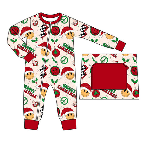 LR1349 pre-order baby  boy clothes smile boy christmas winter romper-2024.7.22