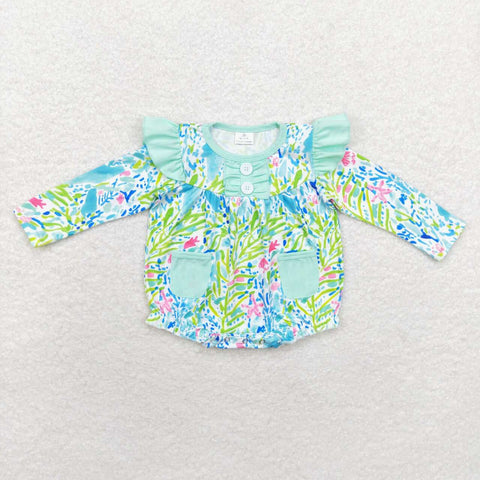 LR1353   baby girl clothes floral girl winter bubble