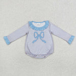 LR1379  baby girl clothes embroidery bow girl winter  bubble