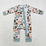 LR1387  Bamboo baby boy clothes hunting camo boy winter romper