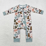 LR1387  Bamboo baby boy clothes hunting camo boy winter romper