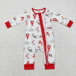 LR1399 Bamboo baby boy clothes crawfish boy  winter romper