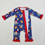 LR1416  baby girl clothes cartoon mouse girl christmas winter romper