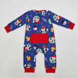 LR1417  baby boy clothes cartoon mouse boy christmas winter romper