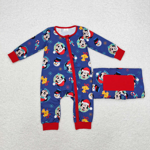 LR1417  baby boy clothes cartoon mouse boy christmas winter romper