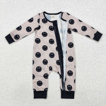 LR1434 Bamboo baby boy clothes smile boy winter romper