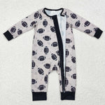 LR1435 Bamboo baby boy clothes football boy winter romper