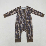 LR1452 Bamboo baby boy clothes camouflage toddler boy  winter romper