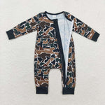 LR1453  baby boy clothes camouflage toddler boy  winter romper