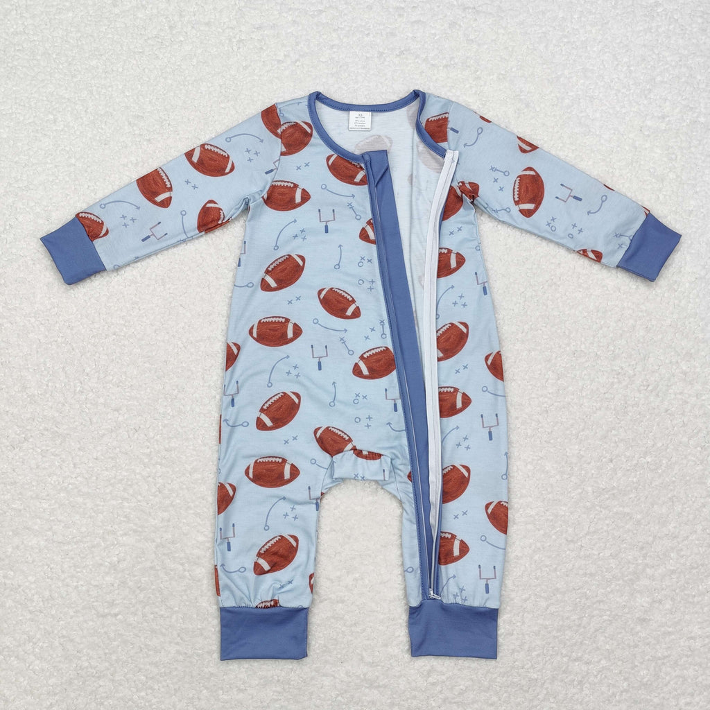 Boy Baby Rugby Rompers LR1463 Bamboo baby boy clothes rugby boy winter romper – ZHOHAO05