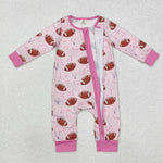 LR1464 Bamboo baby girl clothes rugby girl winter romper