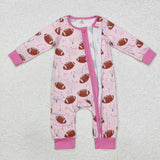 LR1464 Bamboo baby girl clothes rugby girl winter romper