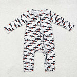 LR1469   baby boy clothes bat boy halloween winter romper