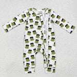 LR1471  baby boy clothes zombie boy halloween winter romper