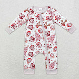 LR1510 Bamboo baby girl clothes cartoon mouse girl christmas winter romper