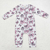 LR1512  baby girl clothes bow girl winter romper