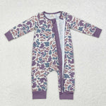 LR1604 Bamboo baby boy clothes camouflage boy winter romper