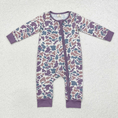 LR1604 Bamboo baby boy clothes camouflage boy winter romper