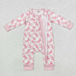 LR1607 Bamboo baby girl clothes bows girl winter romper