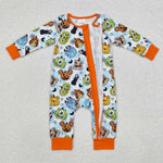 LR1650  baby  boy clothes cartoon boy halloween winter romper